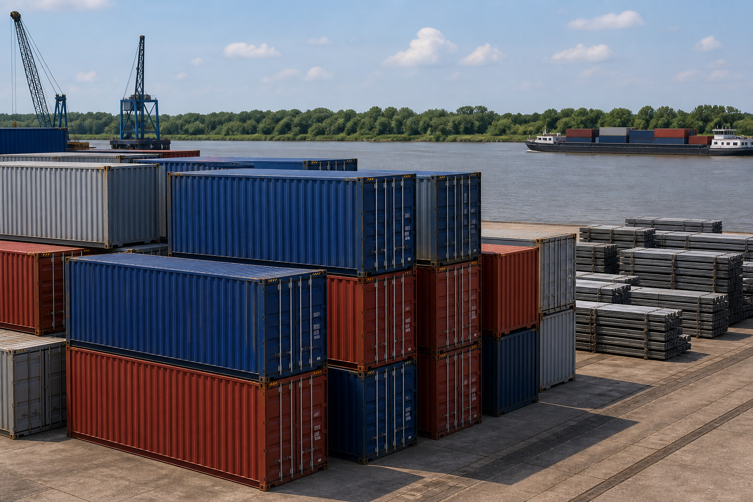 Contenedores y carga para exportación